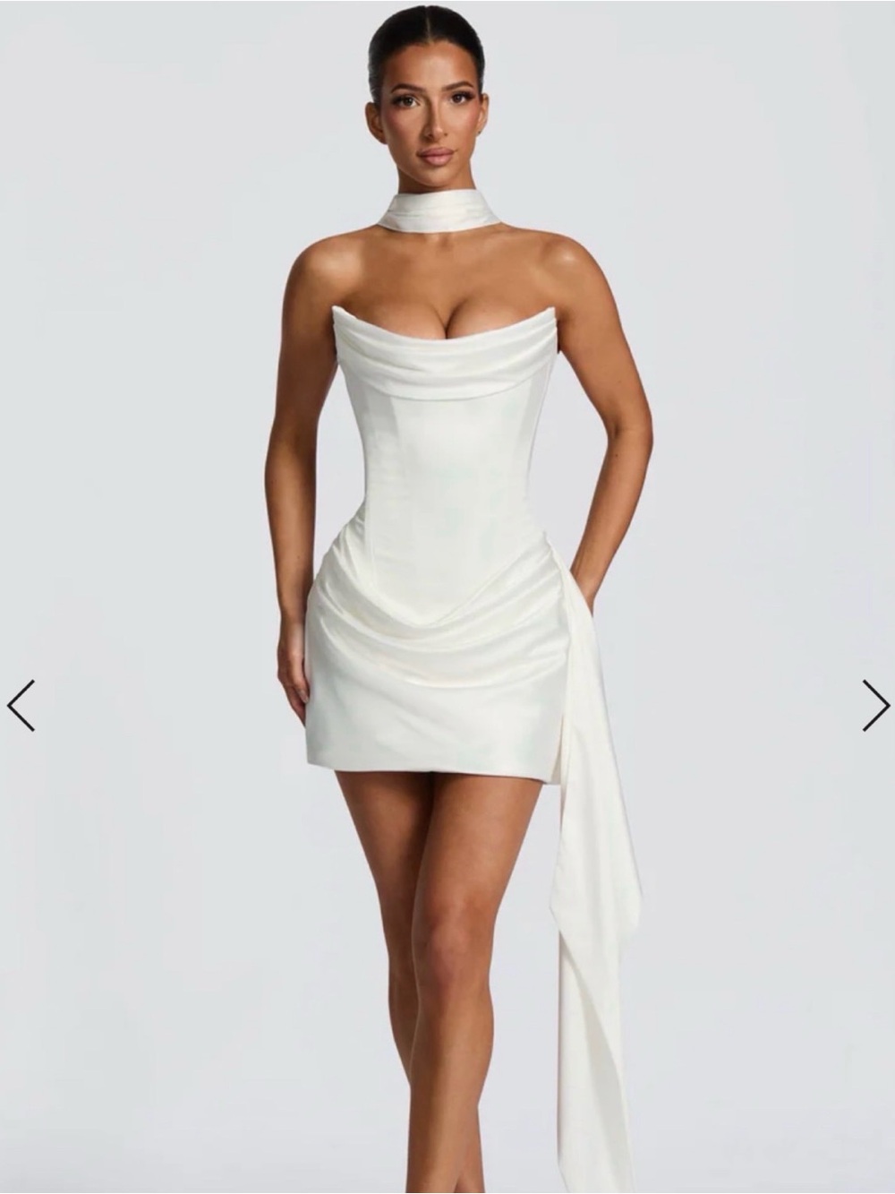 NEW WITH TAGS White Mini Corset Dress Babyboo